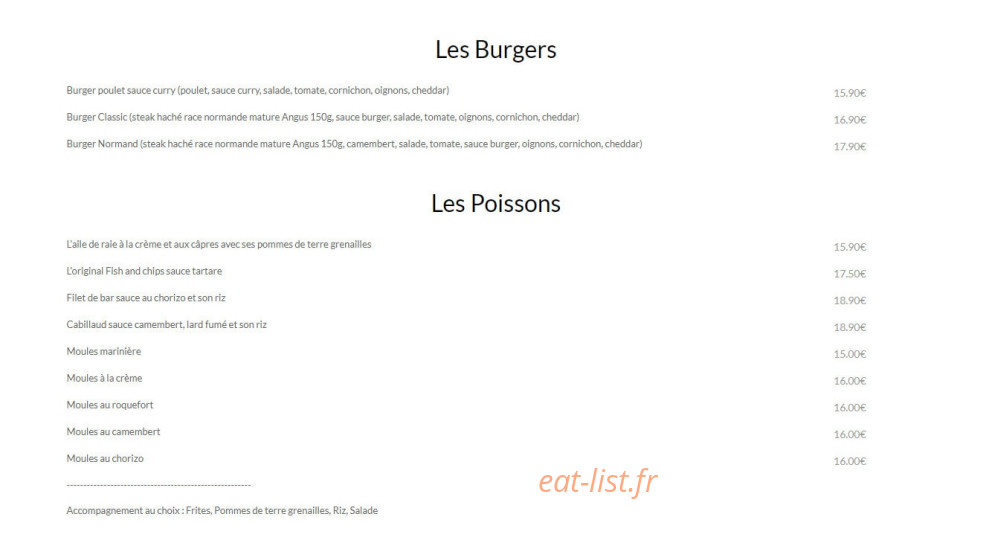 Le Red Rock — carte page 3