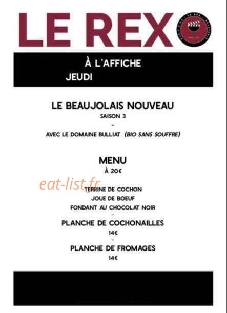 Le rex — carte page 1