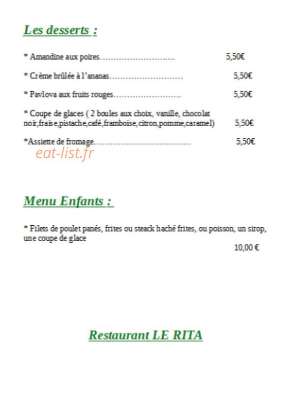 Le Rita — carte page 2