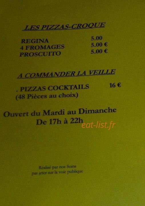 Pizza Bella — carte page 4