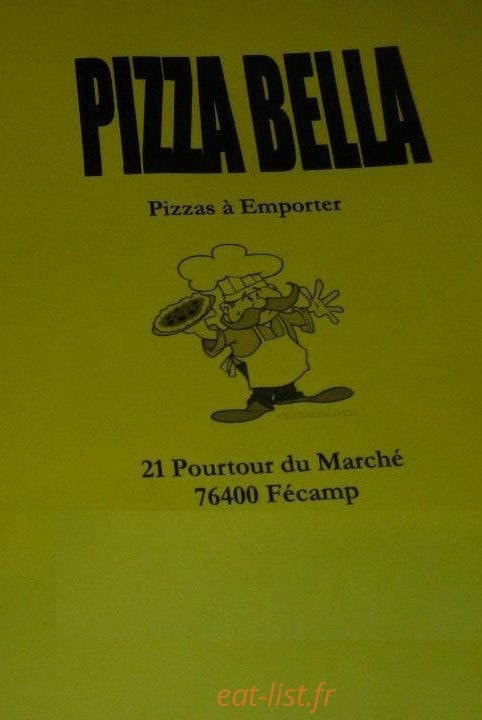 Pizza Bella — carte page 1