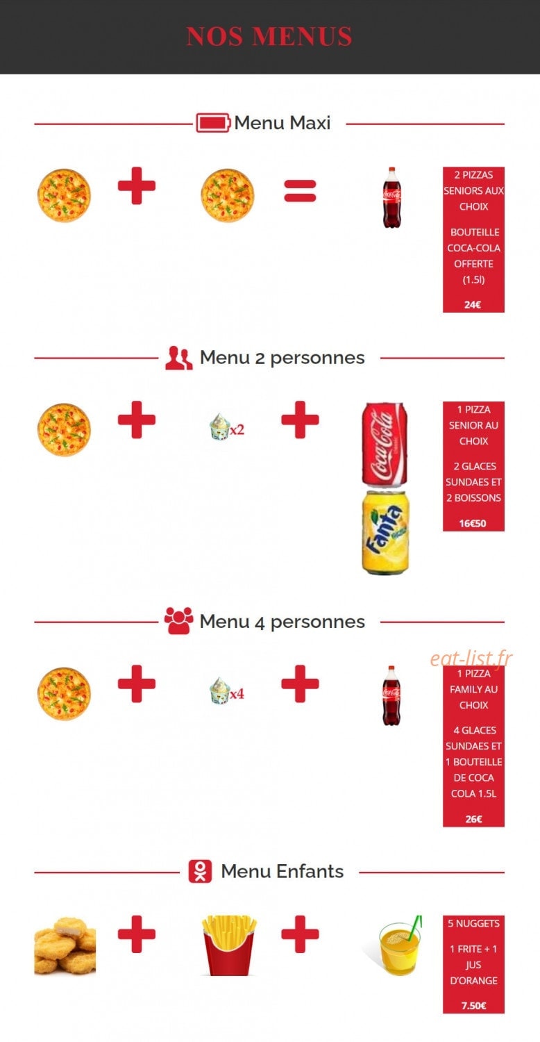 Pizza Fecamp Mistral — carte page 1