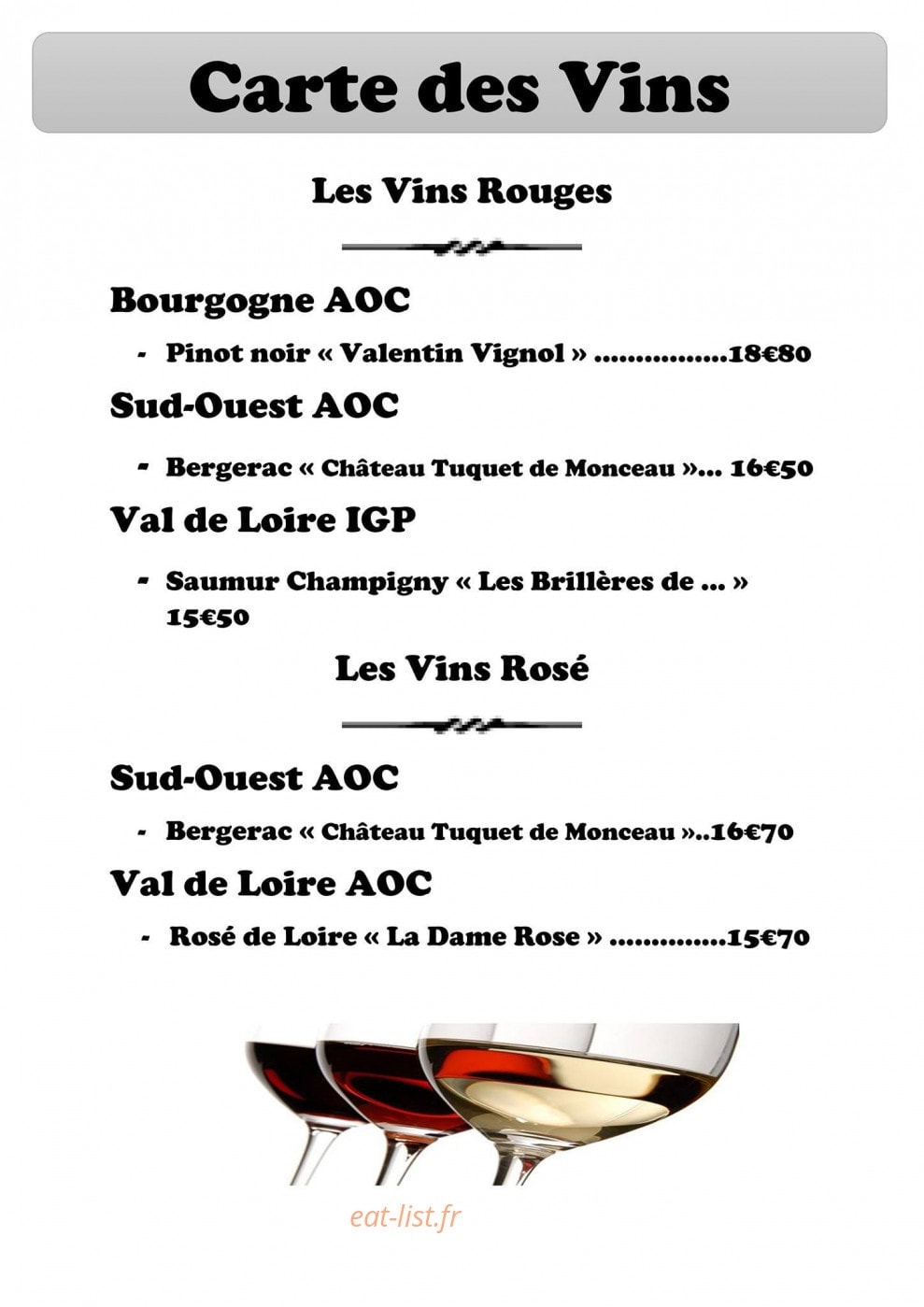 Le Relais de Seine — carte page 6