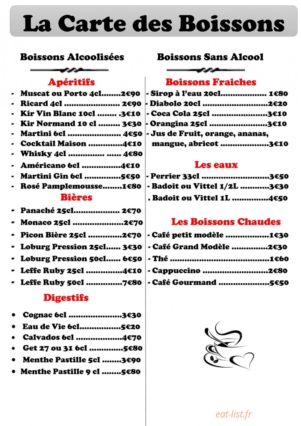 Le Relais de Seine — carte page 8