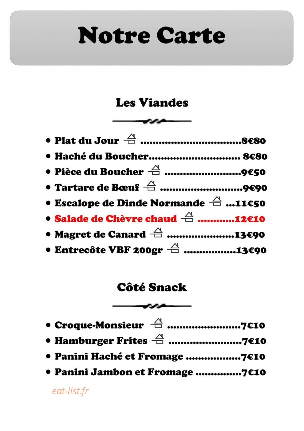 Le Relais de Seine — carte page 3
