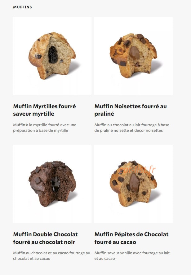 Starbucks Coffee — carte page 20
