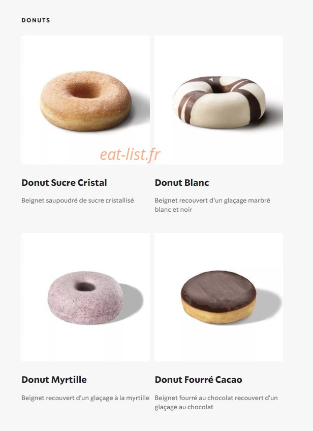 Starbucks Coffee — carte page 22