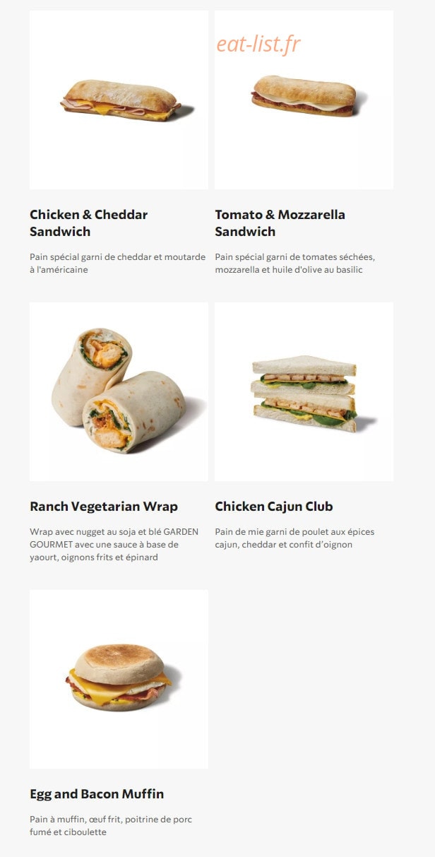 Starbucks Coffee — carte page 25