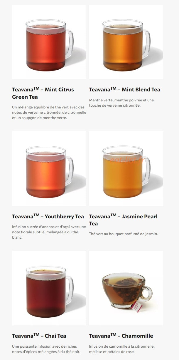 Starbucks Coffee — carte page 15
