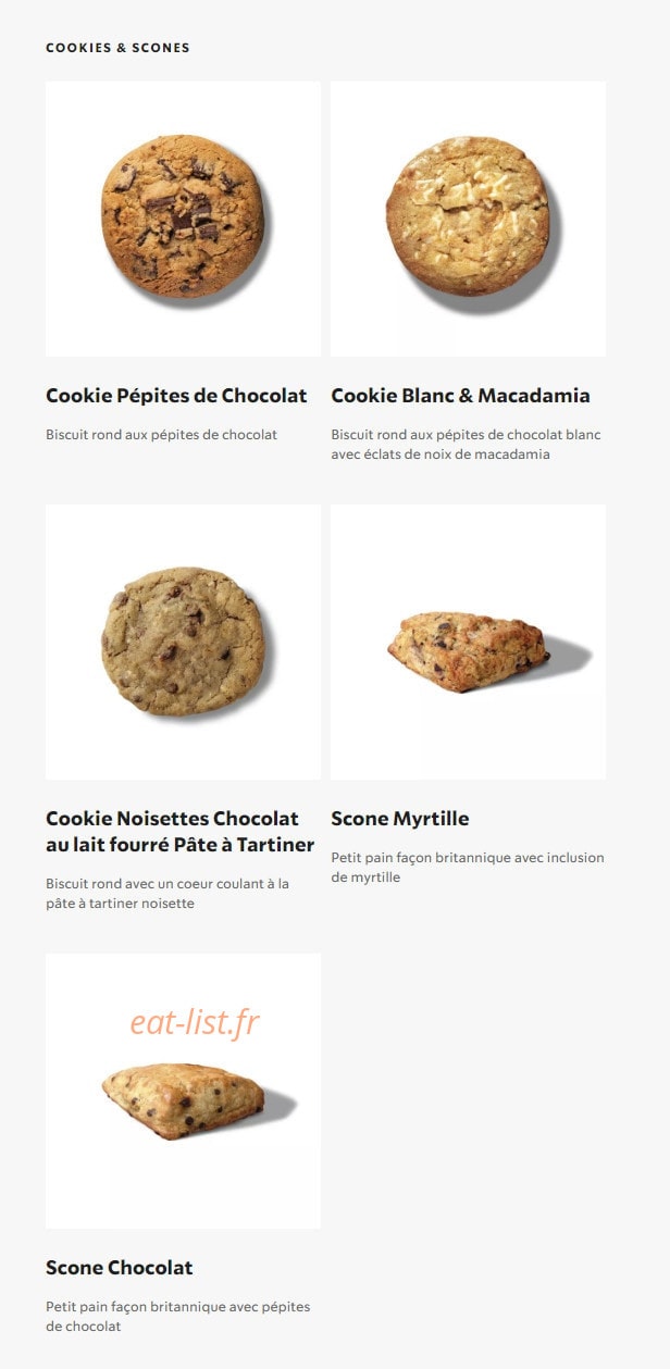 Starbucks Coffee — carte page 21