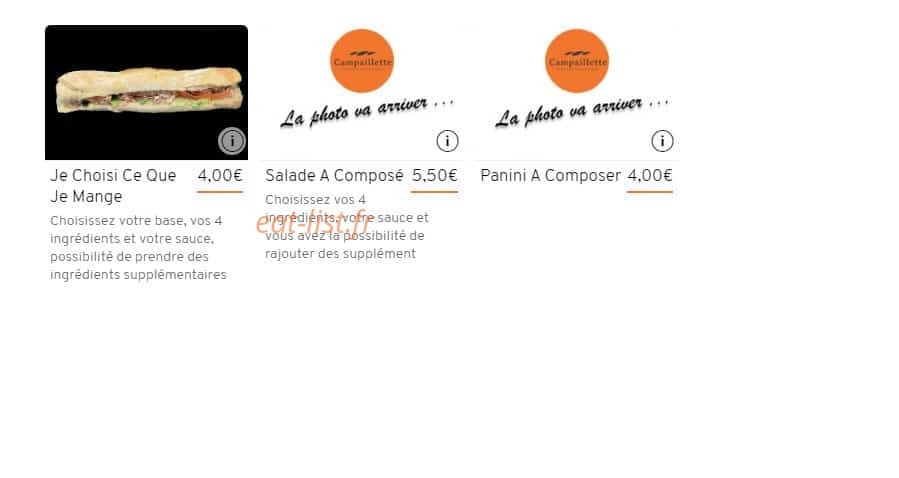 Boulangerie Vilain — carte page 7