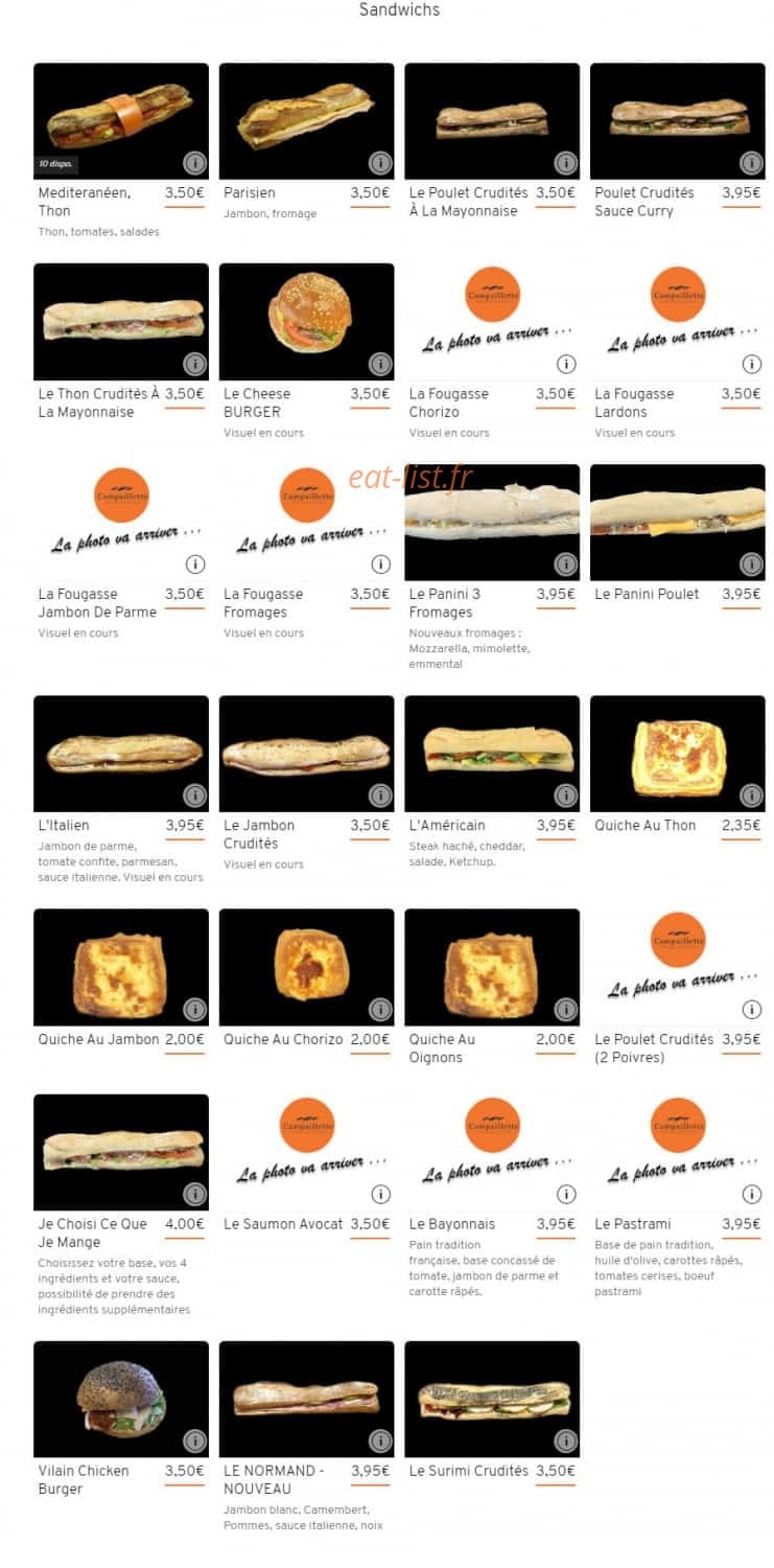 Boulangerie Vilain — carte page 8