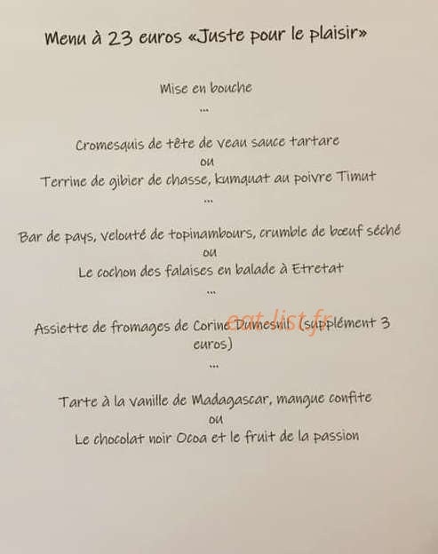 Juste à Côté — carte page 2
