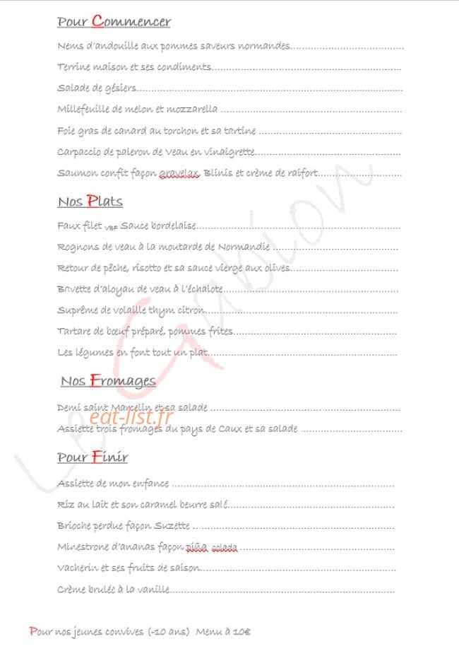 Le Gabion — carte page 1