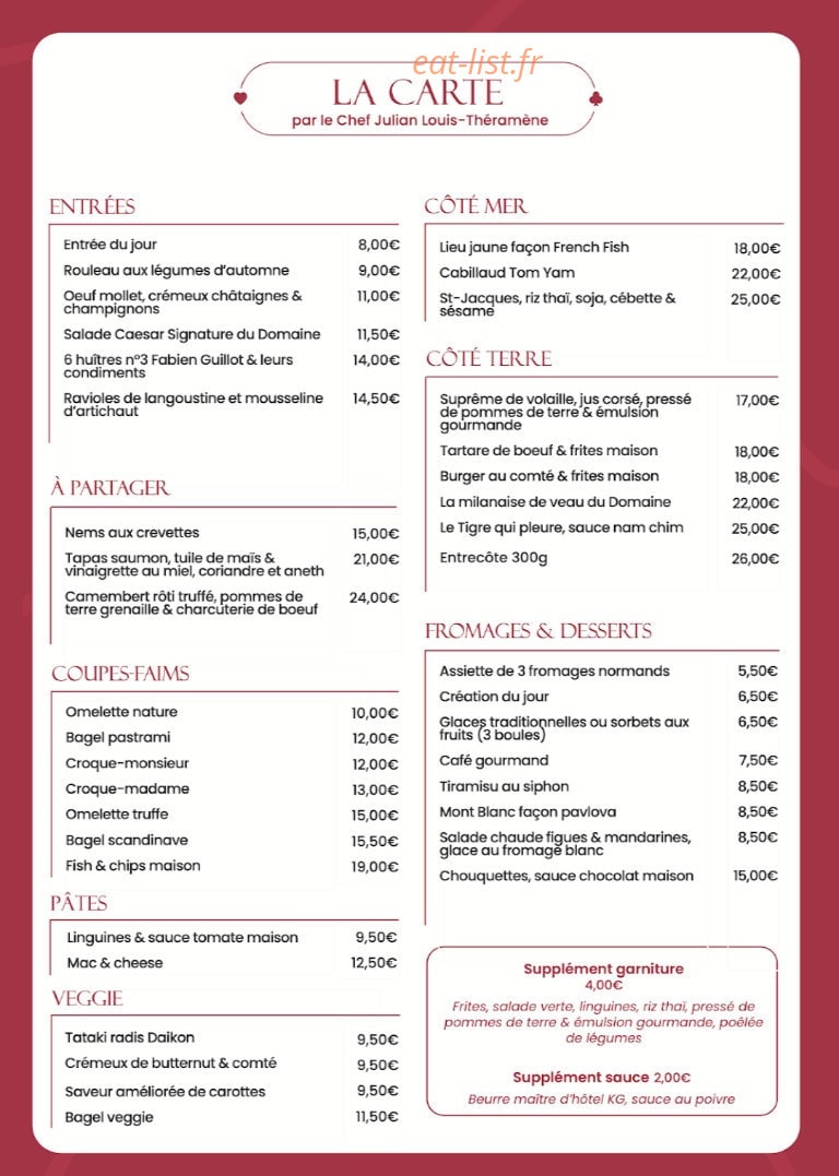 Grand Casino — carte page 1