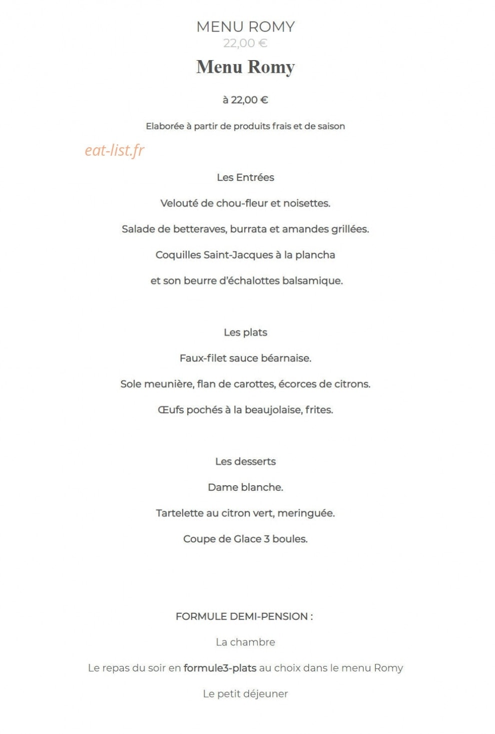 La Robe et Le Palais — carte page 2