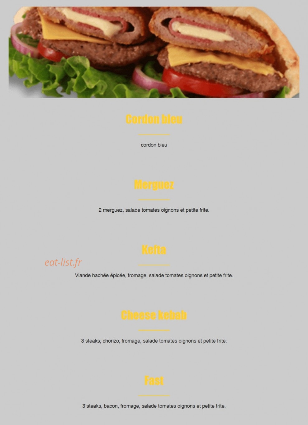 Pizza Gold — carte page 4