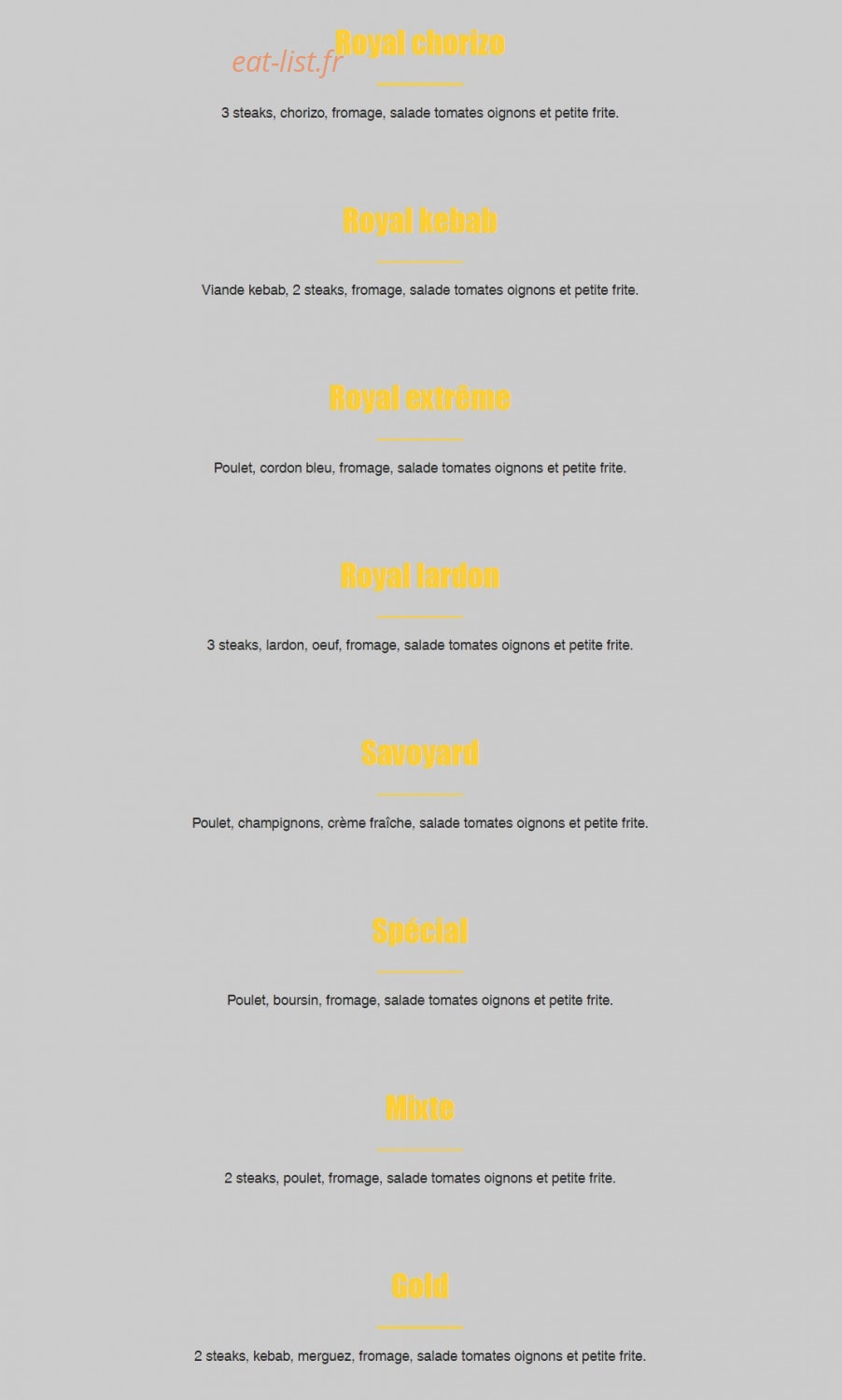 Pizza Gold — carte page 5