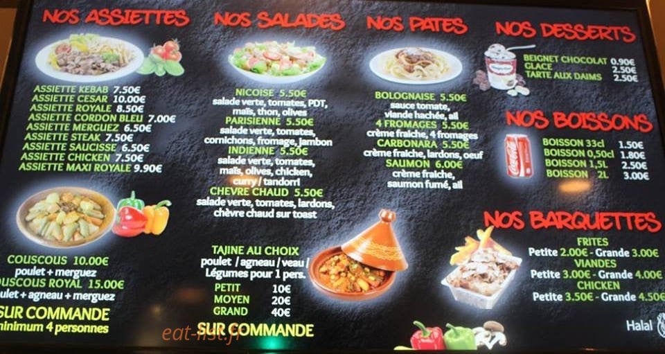Cesar food — carte page 3