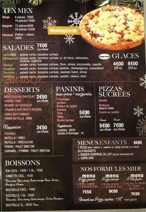 Pizza Palace — carte page 2