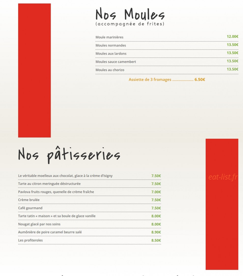 Le Champêtre — carte page 4