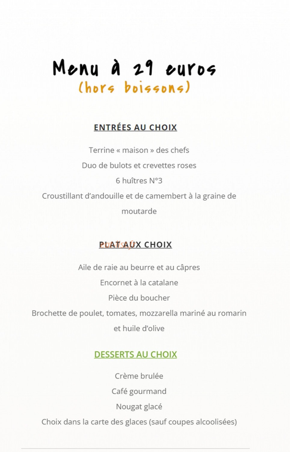 Le Champêtre — carte page 7