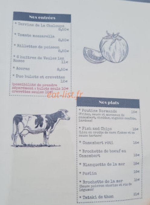 La Chaloupe — carte page 2