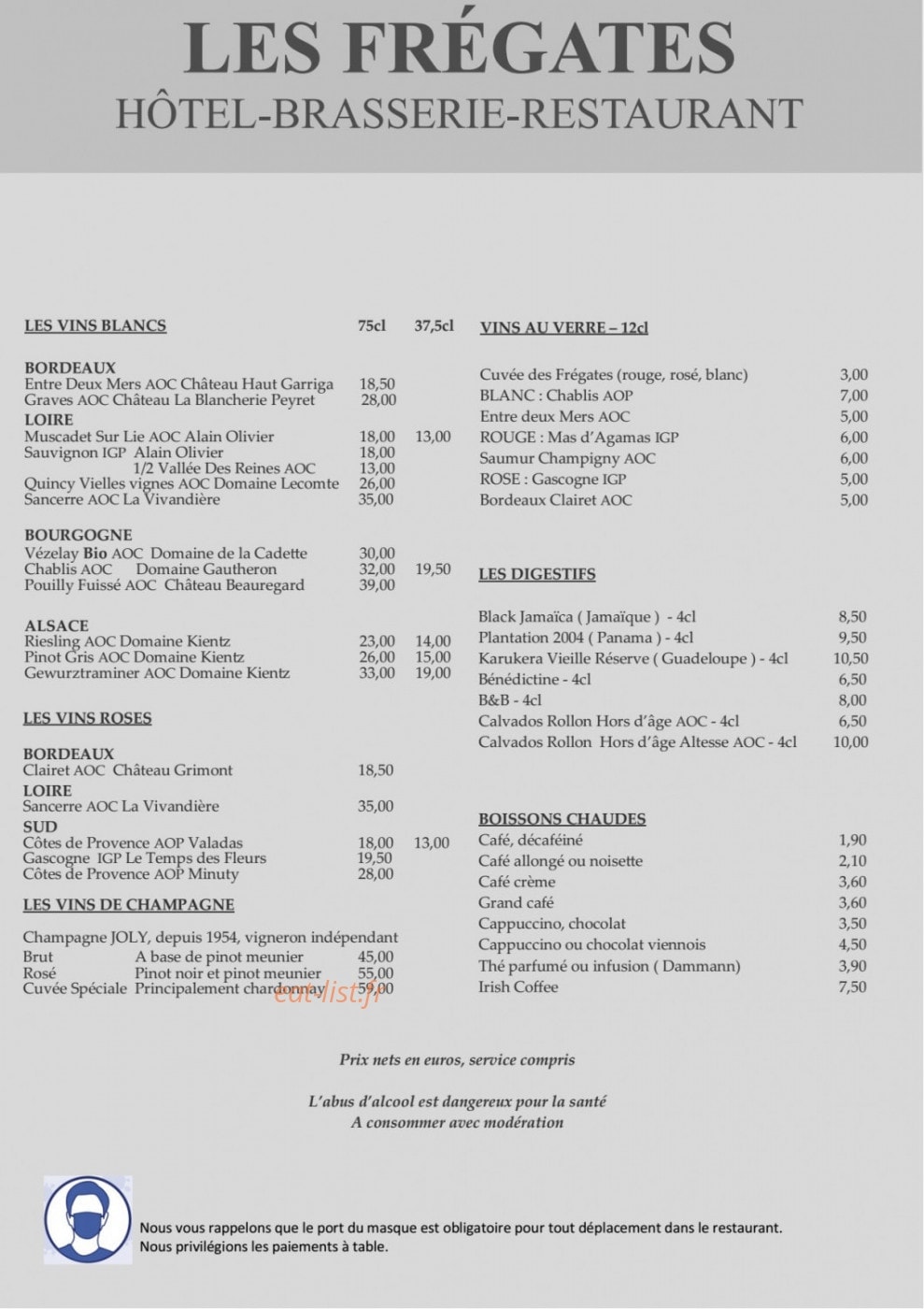Les Frégates — carte page 3