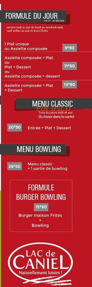 Lac de Caniel — carte page 1