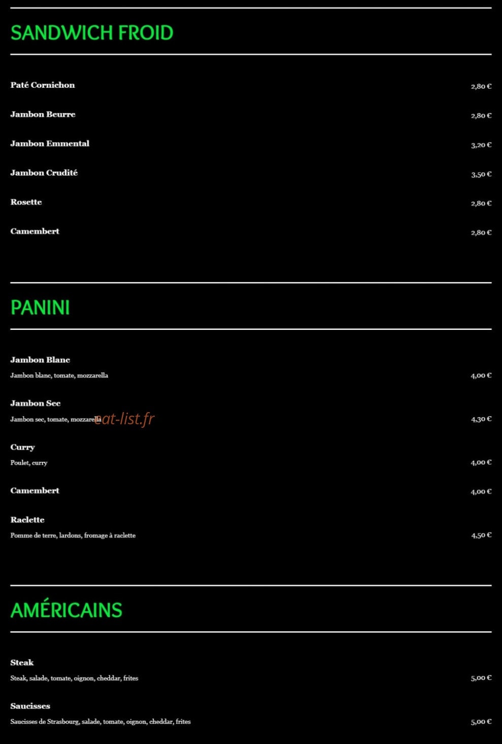 Rolskafee — carte page 1
