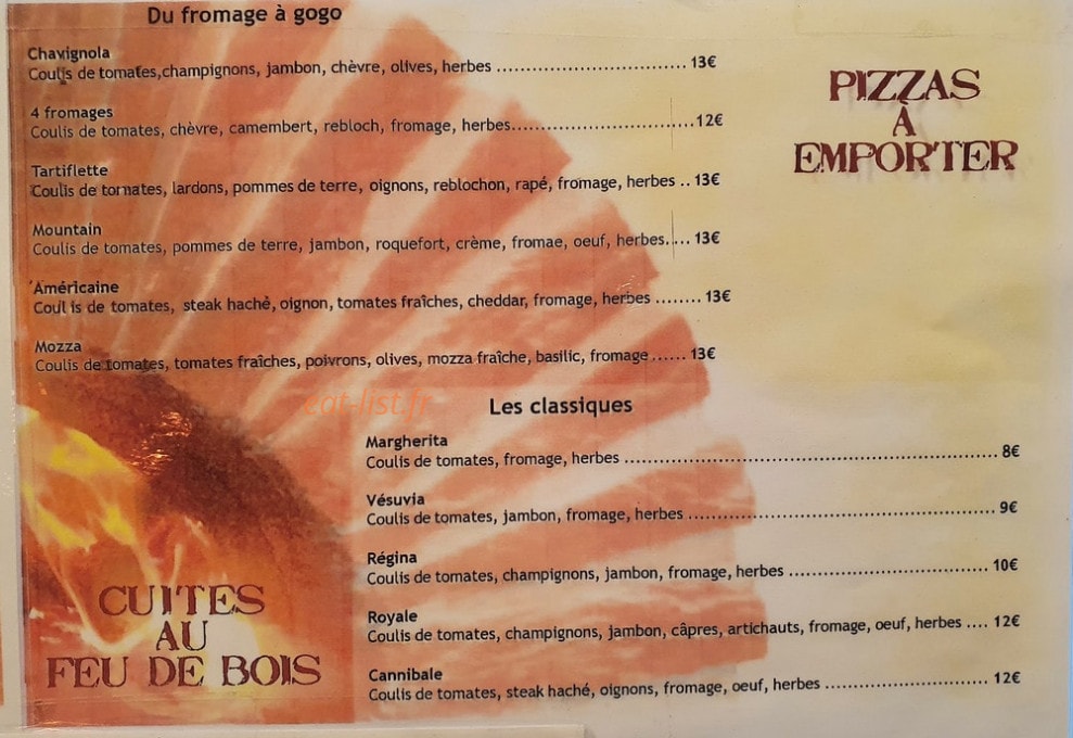 Chez Frédo — carte page 2