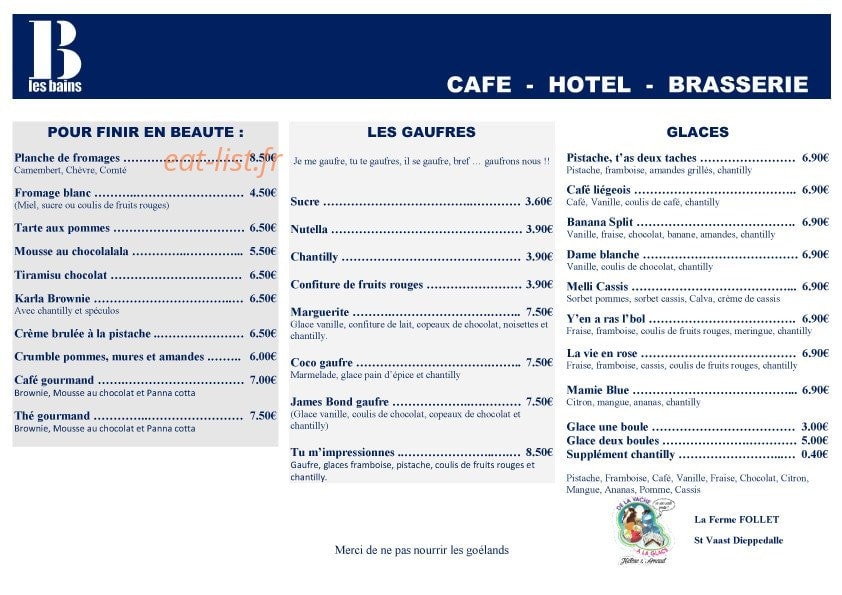 Les Bains — carte page 2