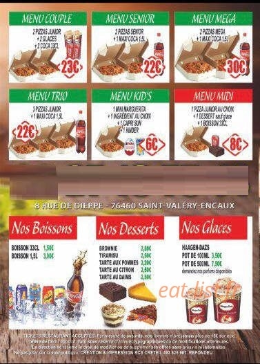 Pizzeria En caux — carte page 4