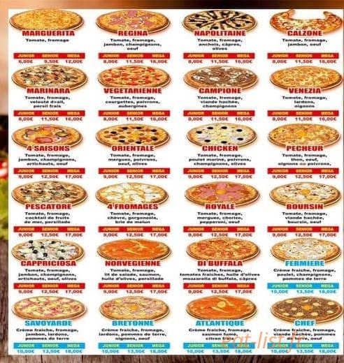 Pizzeria En caux — carte page 2