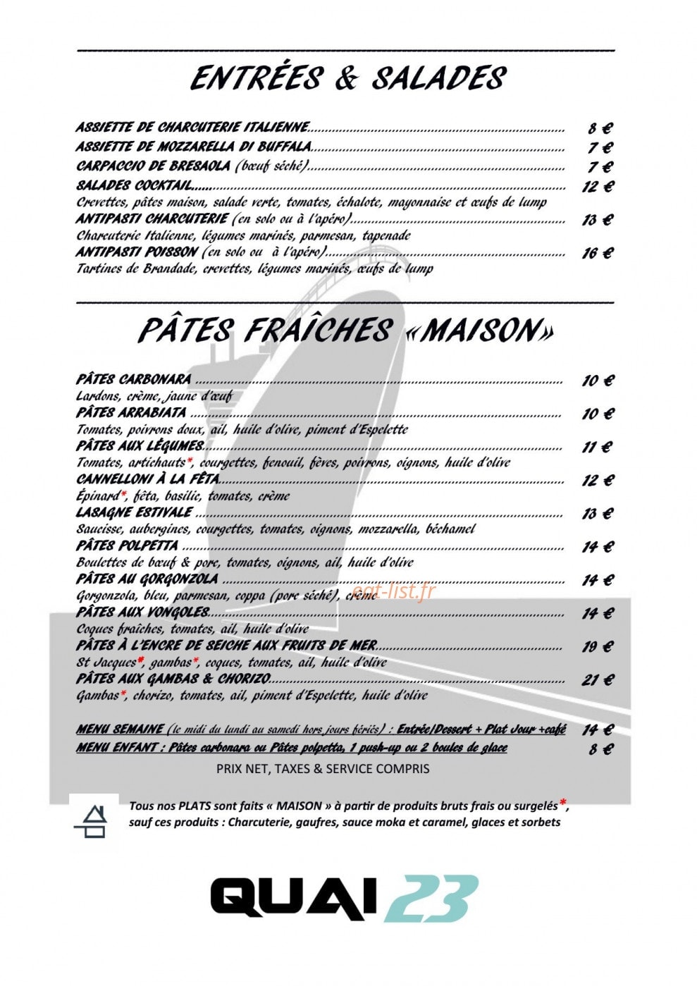 Quai 23 — carte page 1