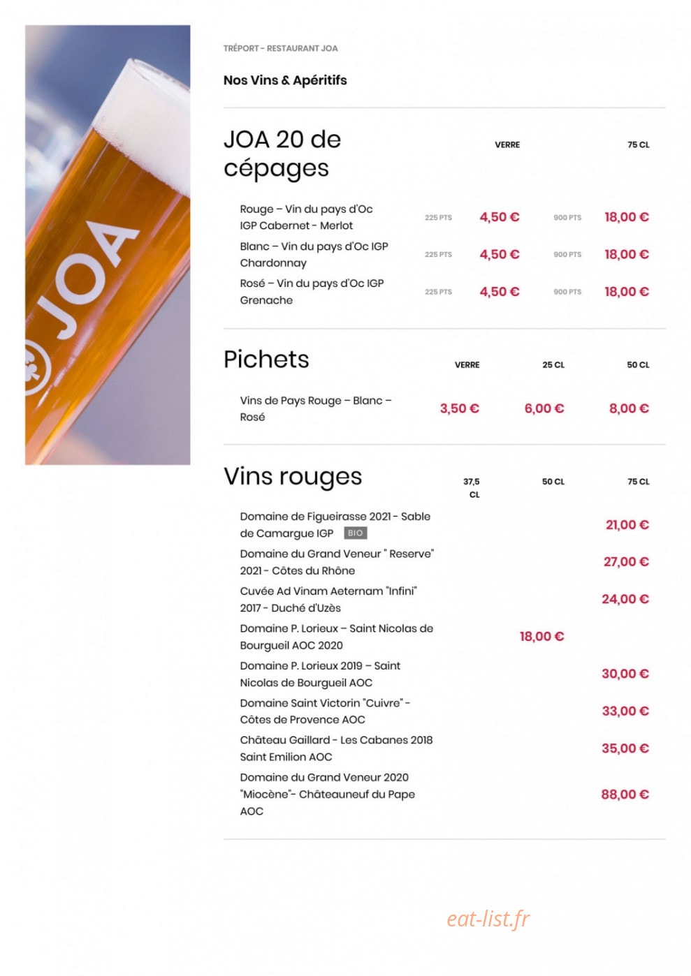 Casino JOA — carte page 4