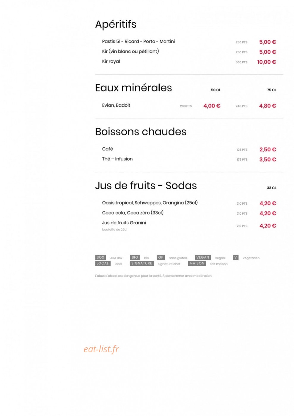 Casino JOA — carte page 6