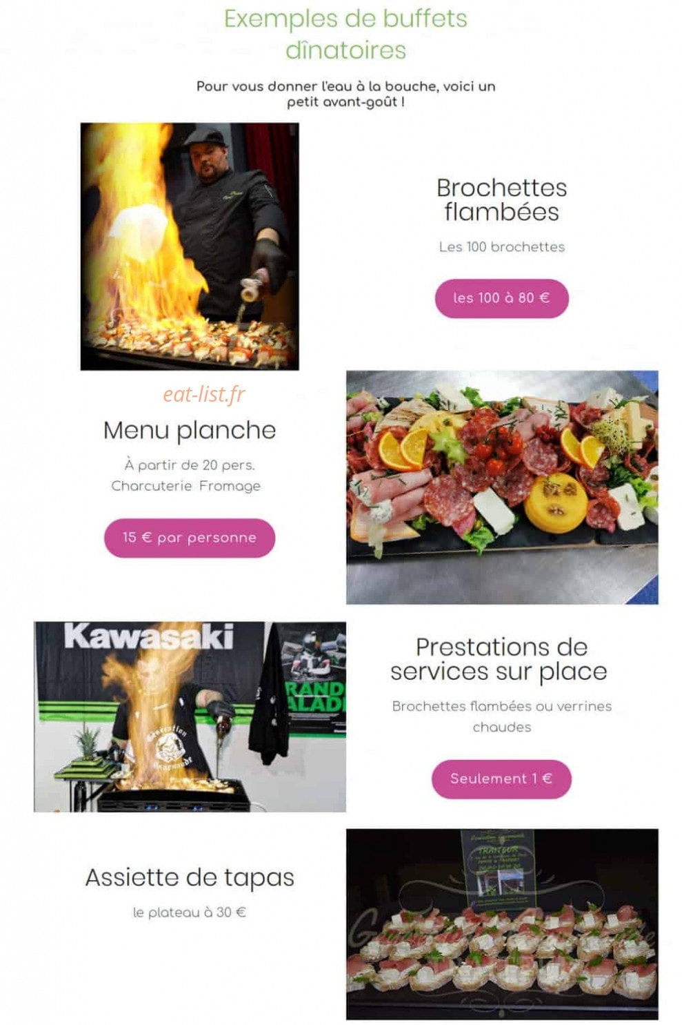Generation Gourmande — carte page 8