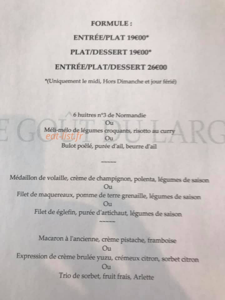Le Goût Du Large — carte page 2