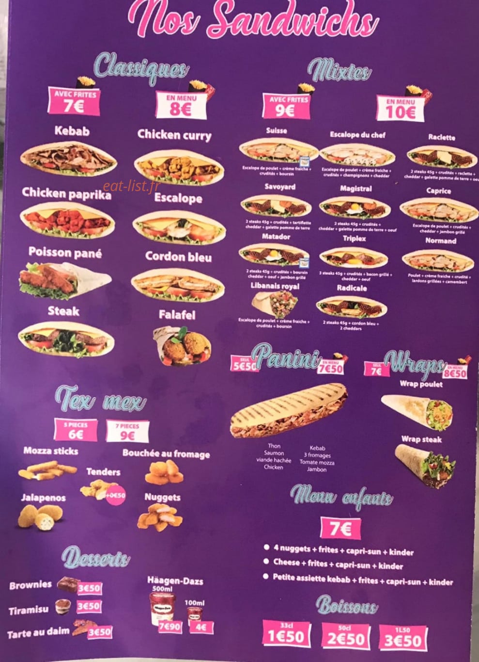 Miami Food — carte page 5
