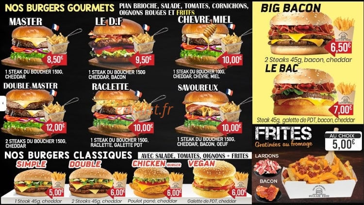 Duclair Food — carte page 3
