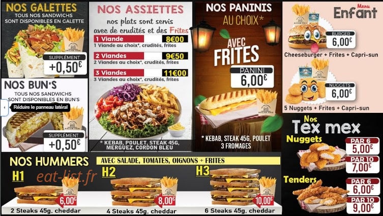 Duclair Food — carte page 1