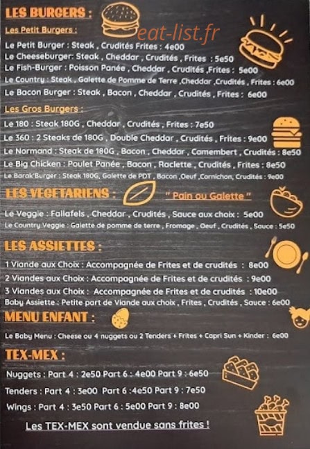 La Barak aux délices — carte page 2