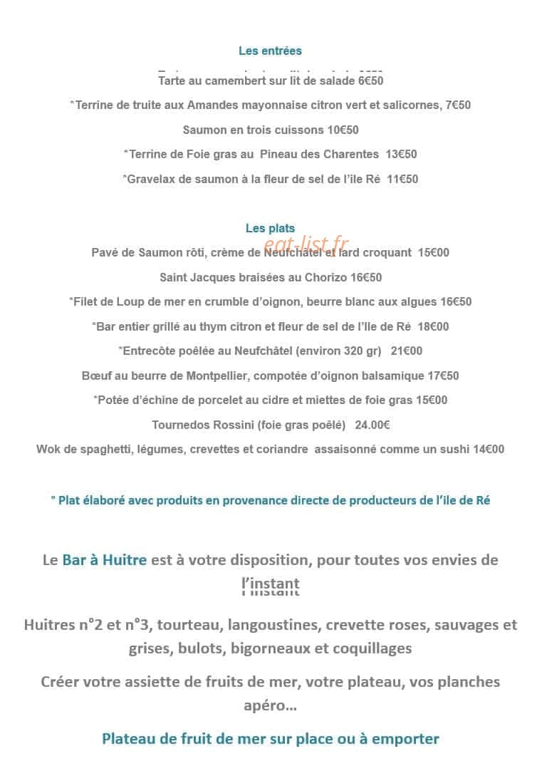 Le Réfectoire — carte page 3