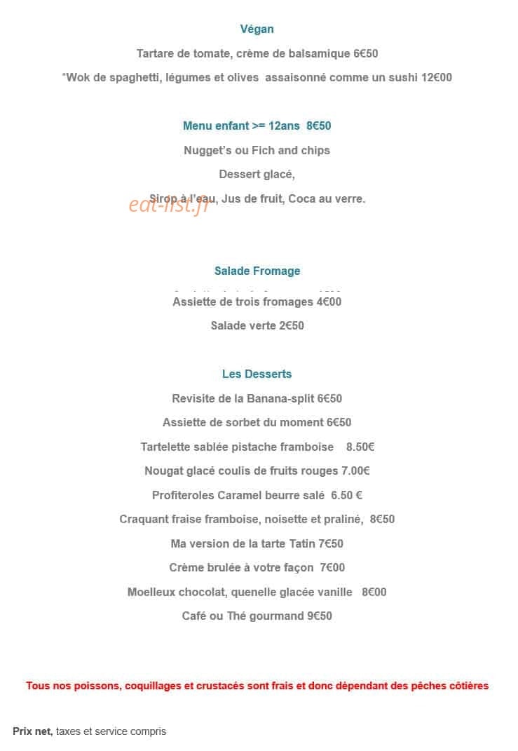 Le Réfectoire — carte page 4