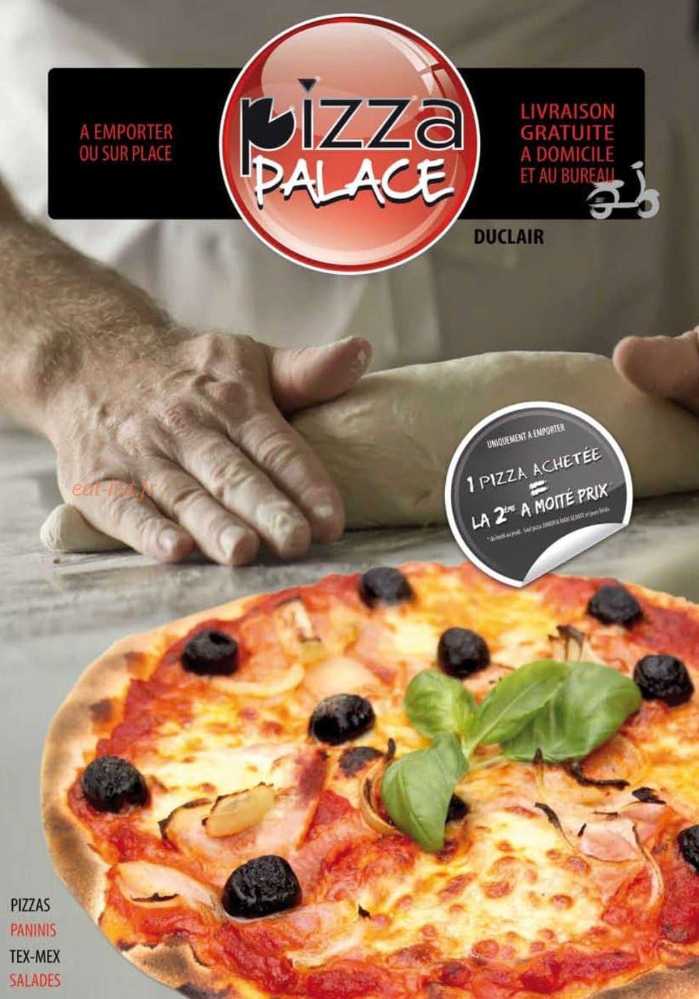 Pizza Palace — carte page 1