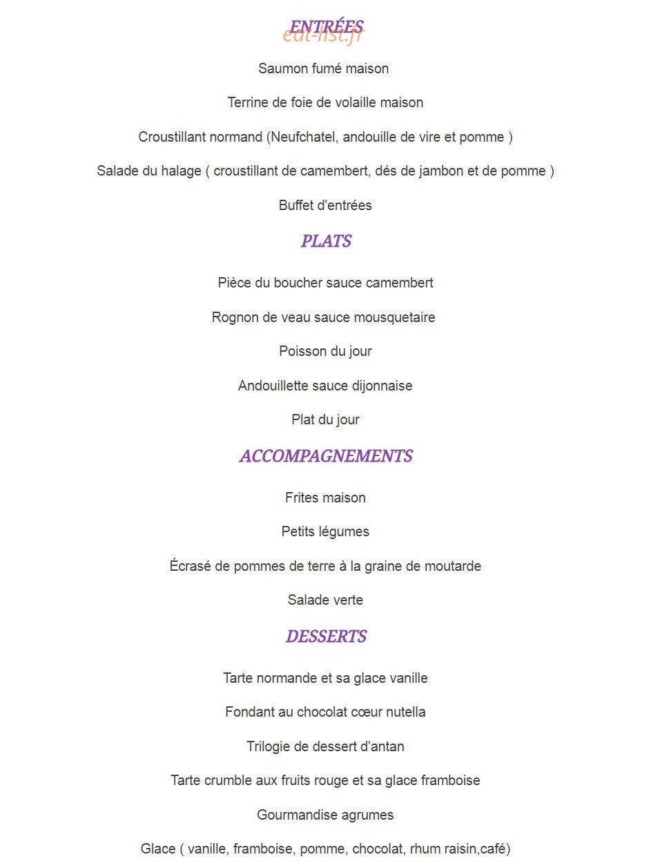 L'Entre Scene — carte page 2