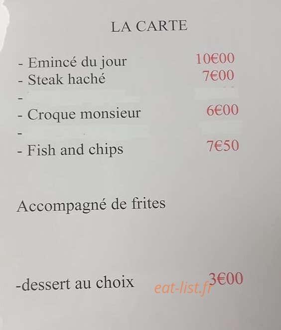 Café De La Place — carte page 3