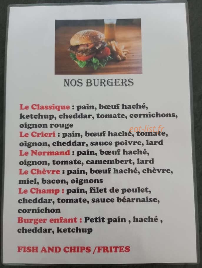 Café De La Place — carte page 6