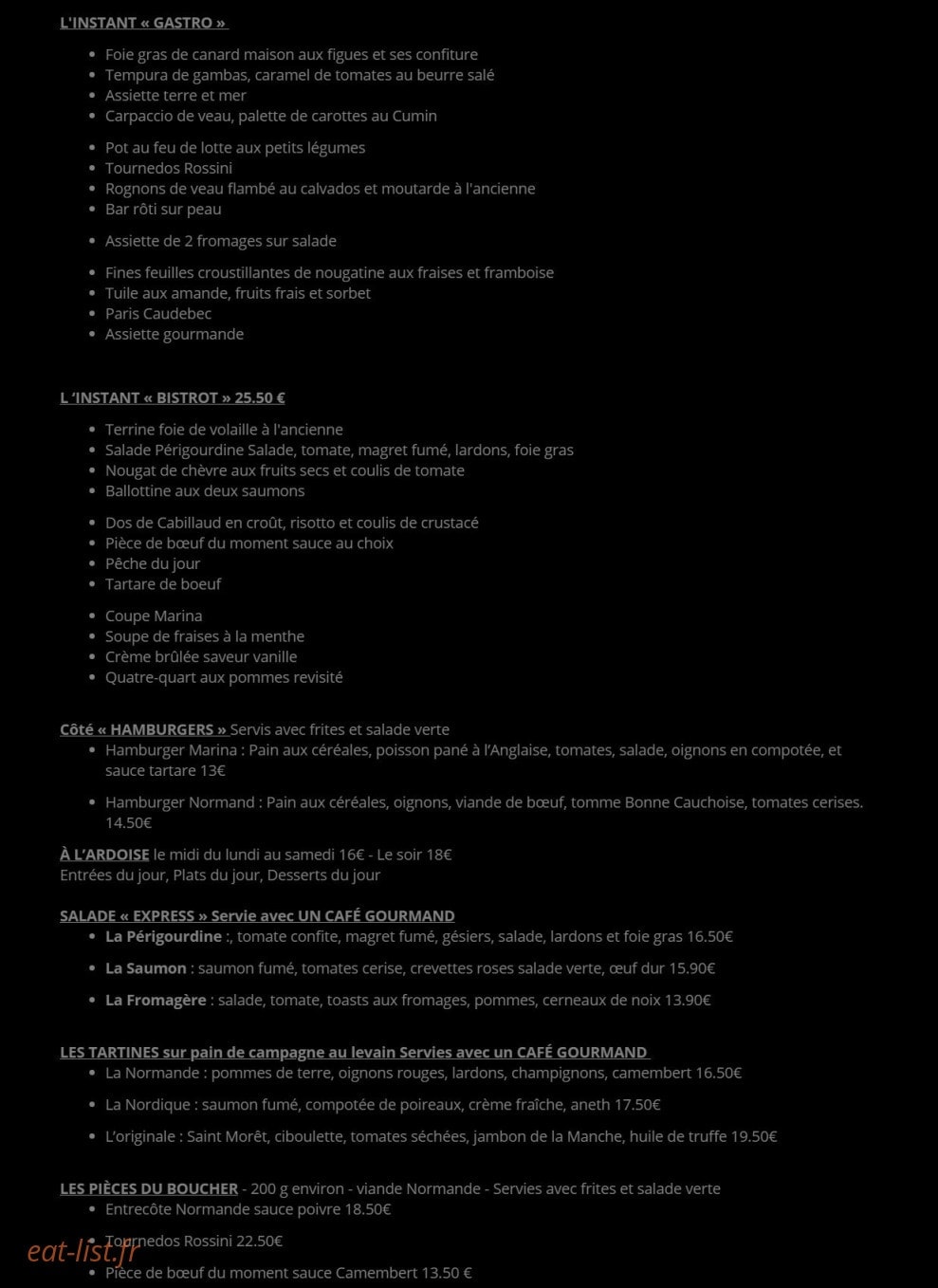 La Marina — carte page 1